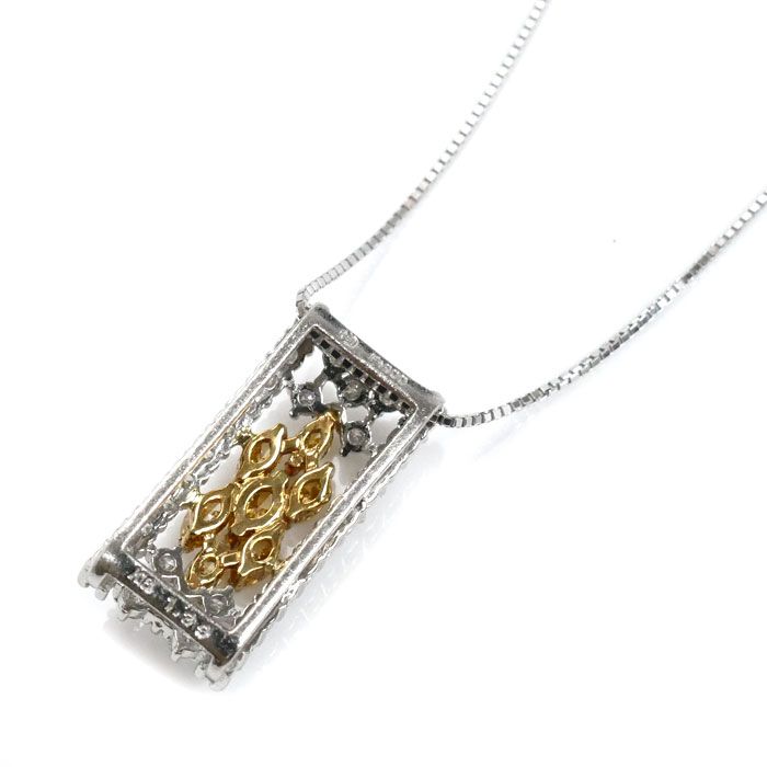TASAKI タサキ Pt900/850/K18YG ネックレス ダイヤモンド1.39ct