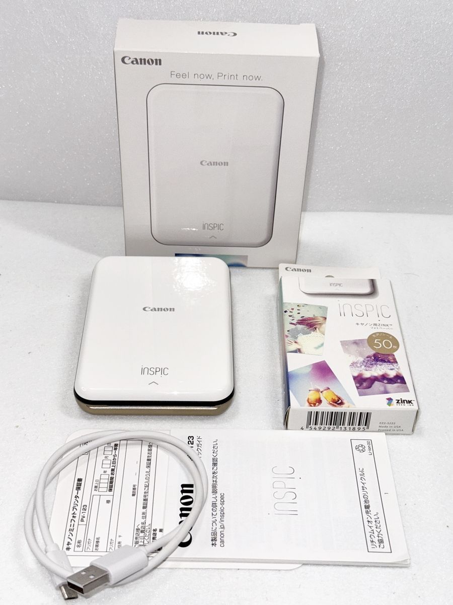 inspic ゴールド キヤノン インスタントカメラプリンター iNSPiC