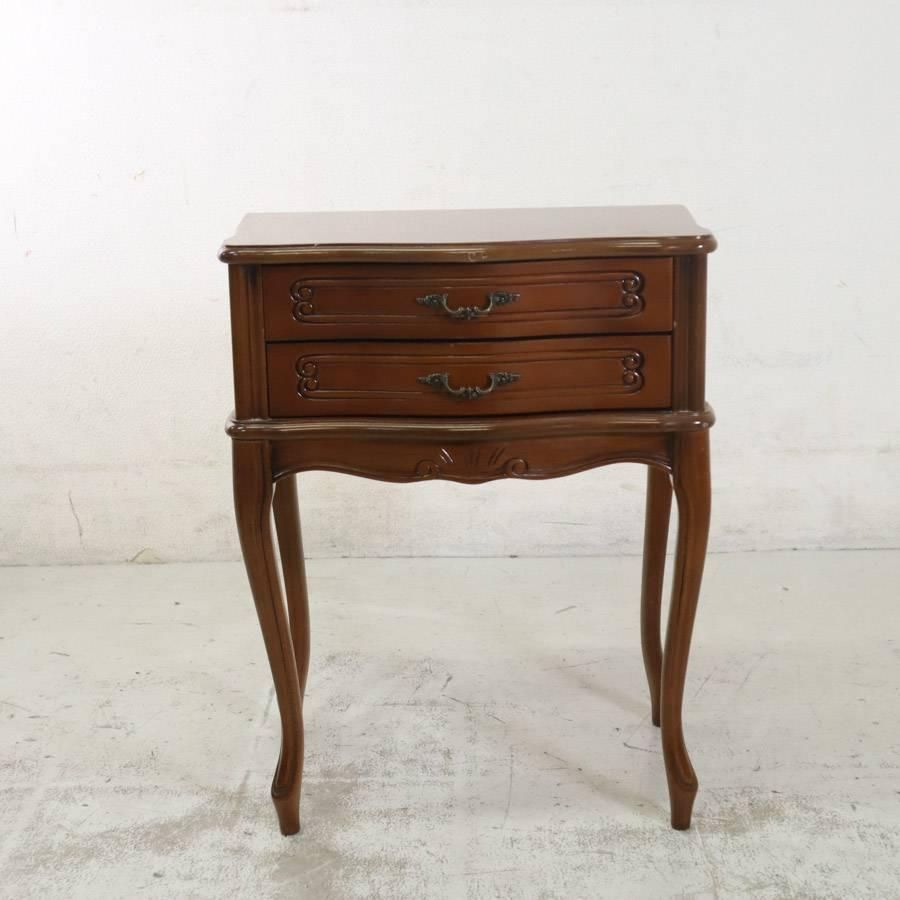 イタリア製 ハンドメイド FIORE 猫脚 サイドテーブル コンソールチェスト KM12670 246h02