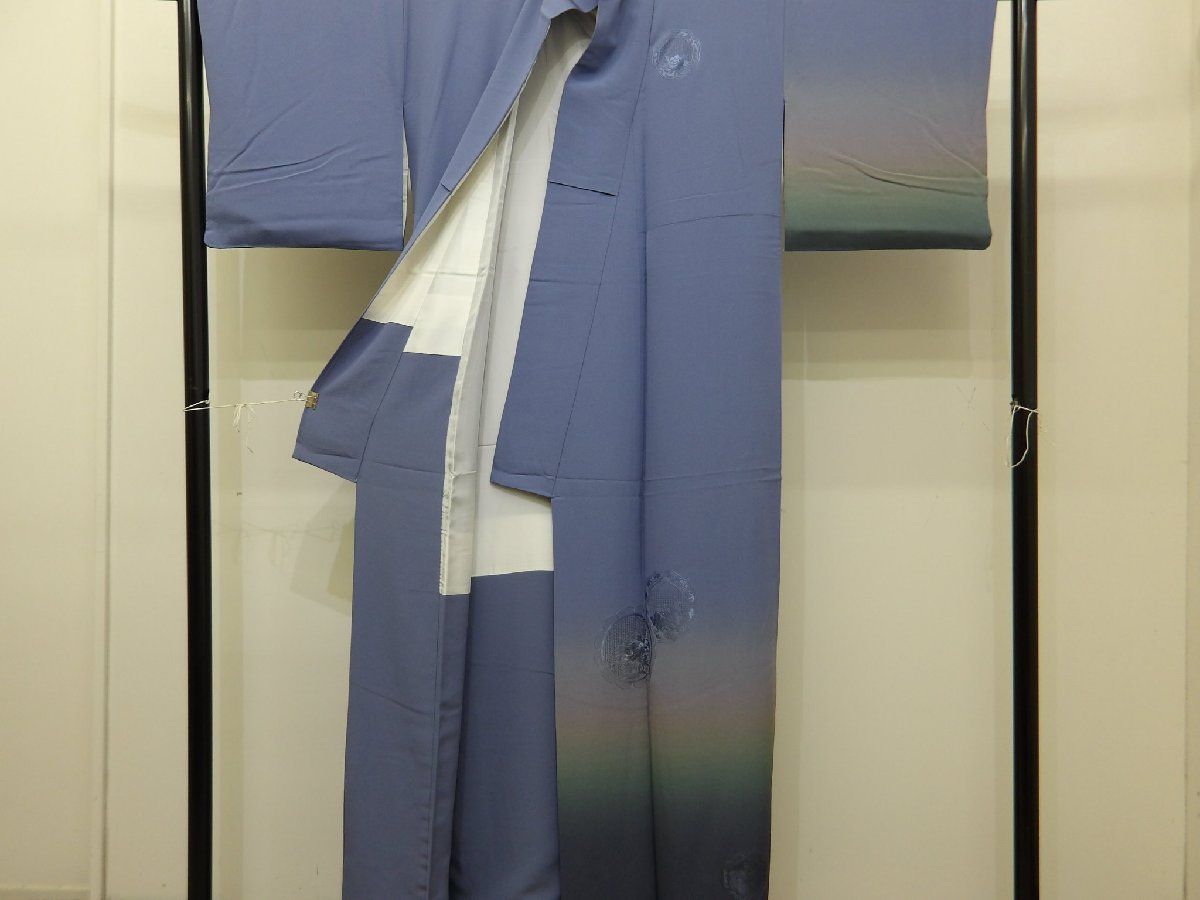 平和屋着物□訪問着 太鼓鼓花文 暈し染め 金彩 正絹 逸品 AAAS6611rz