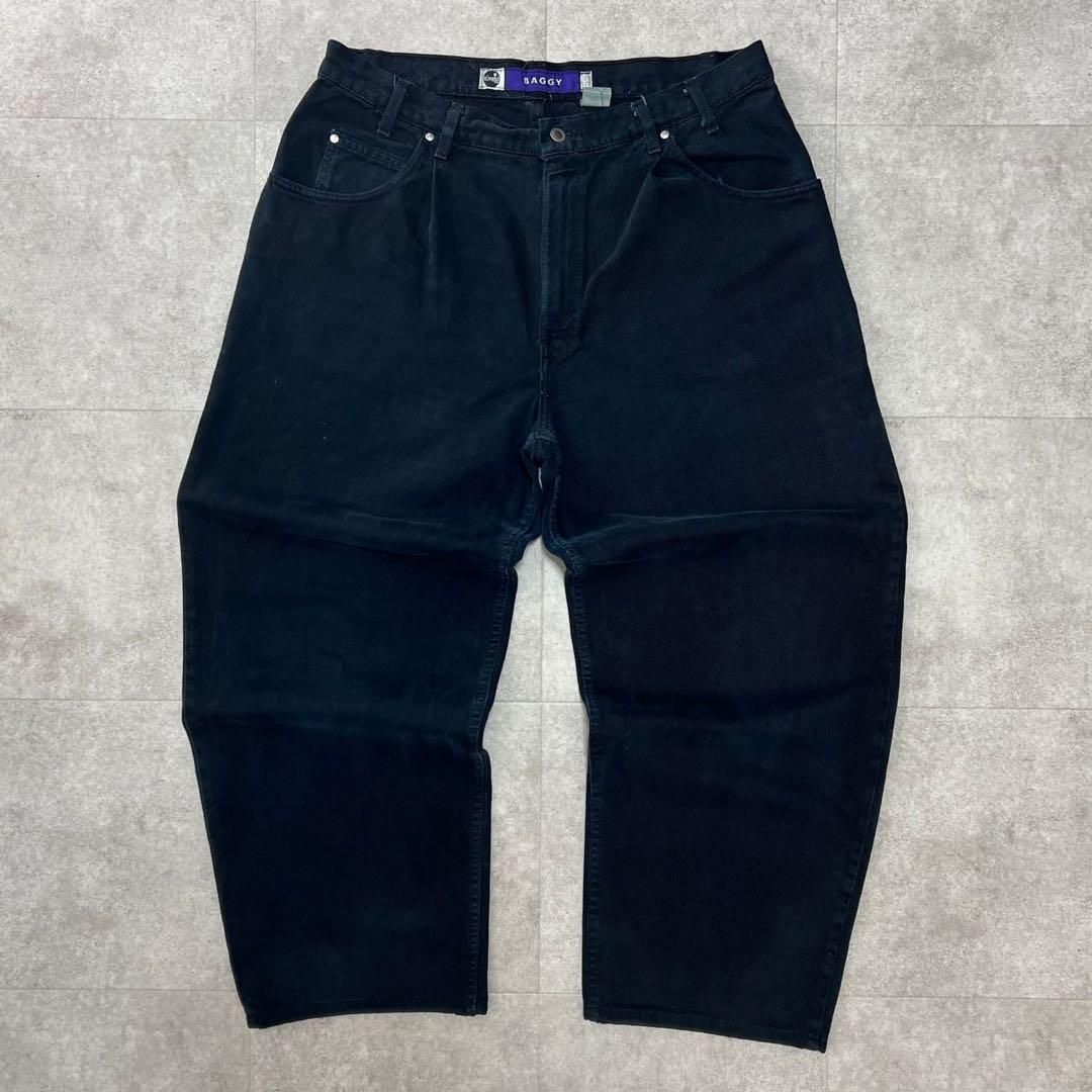 W38リーバイス　シルバータブ　baggy バギー　ブラック　オリジナル　黒 00年代 Levi's SILVERTAB リーバイス シルバータブ バギーデニム