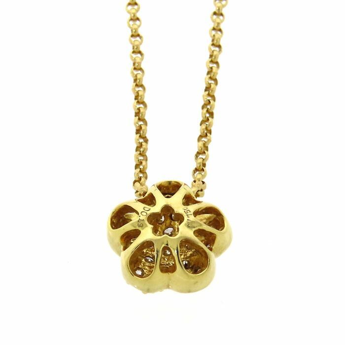 Ponte Vecchio ポンテヴェキオ フラワー モチーフ ダイヤ ネックレス  