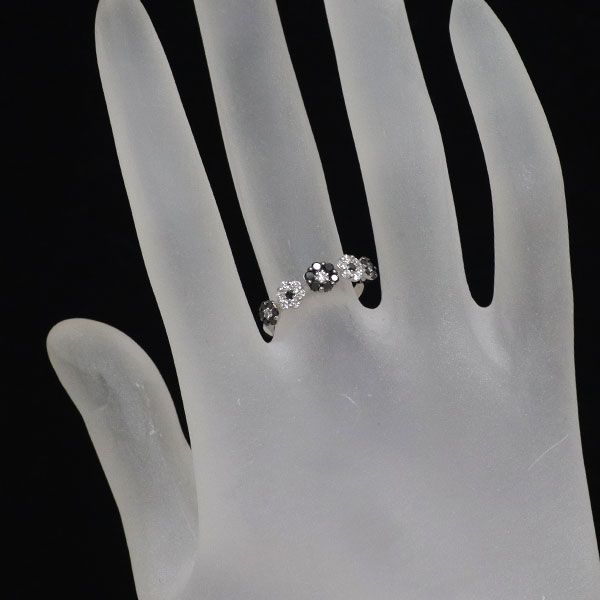 ポンテヴェキオ K18WG ブラックダイヤモンド リング 0.25ct D0
