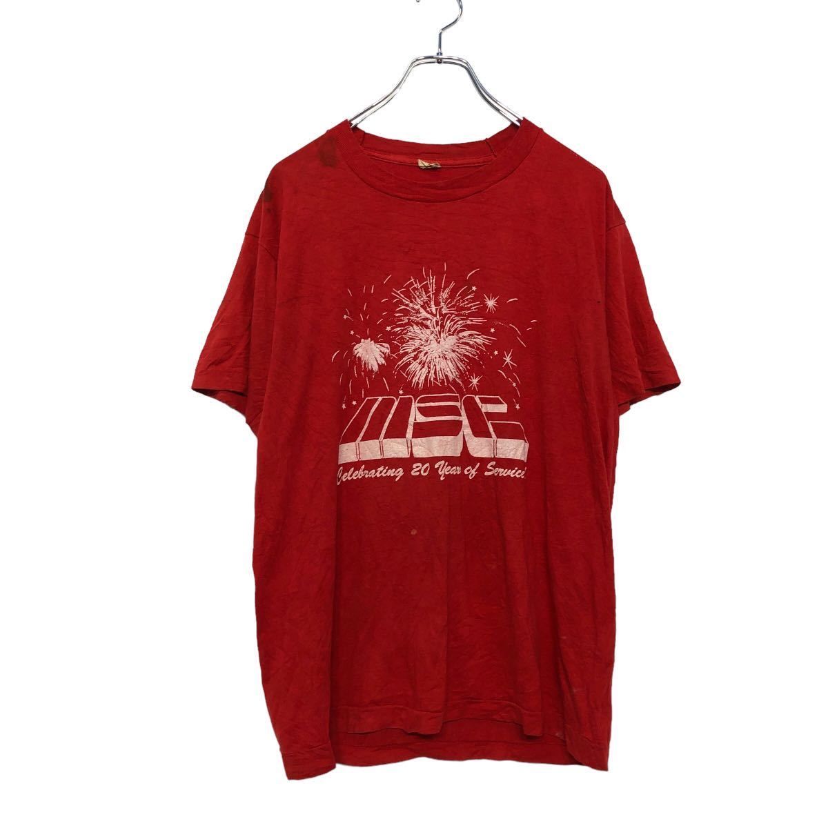 SCREEN STARS 半袖 プリントTシャツ L レッド スクリーンスターズ USA