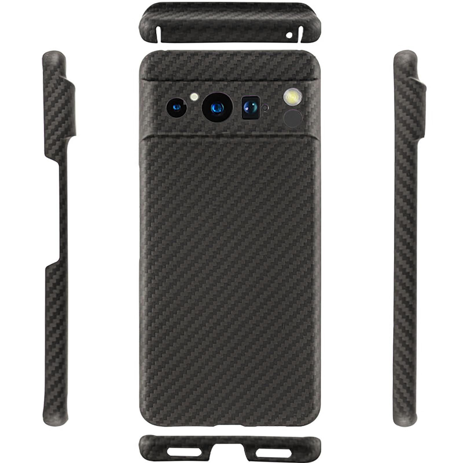 【数量限定】Google Pixel 8 Pro 対応 ケース Sisyphy アラミド繊維 カーボン風 Pixel8 Pro ケース極薄0.66mm 超軽量10g 耐衝撃 マット(黒/グレー) Pro 0 Pixel &frasl; ケース極薄0.6 耐