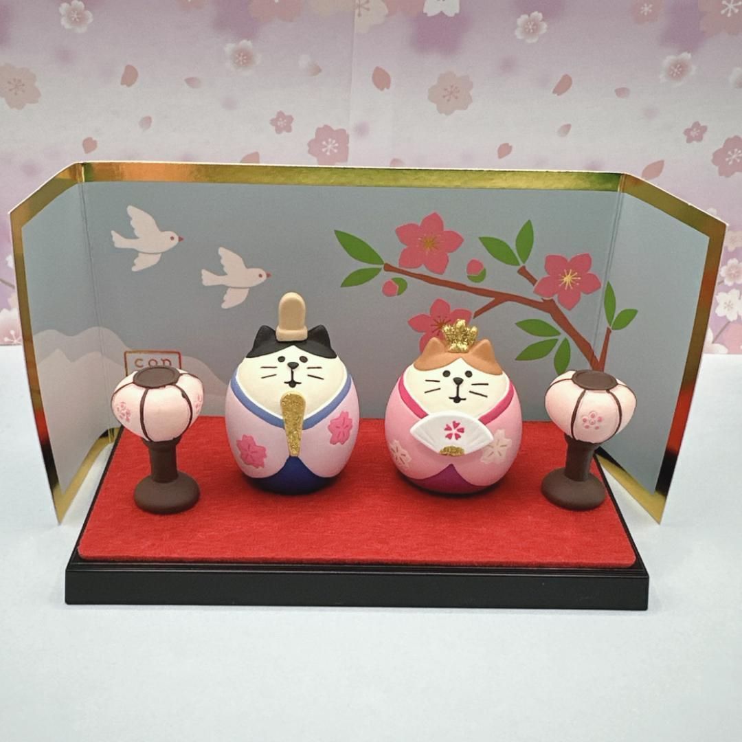 デコレ　コンコンブル おひなさまの台座はなもも＆ぼんぼり茶＆猫雛さくら　送料無料