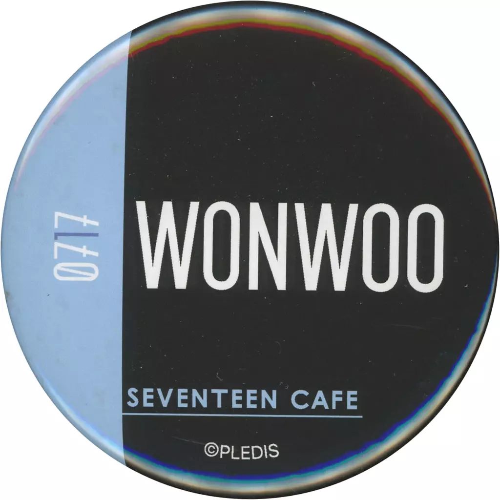 中古】バッジ・ピンズ(男性) ウォヌ 缶バッジ(NAME2) 「SEVENTEEN CAFE