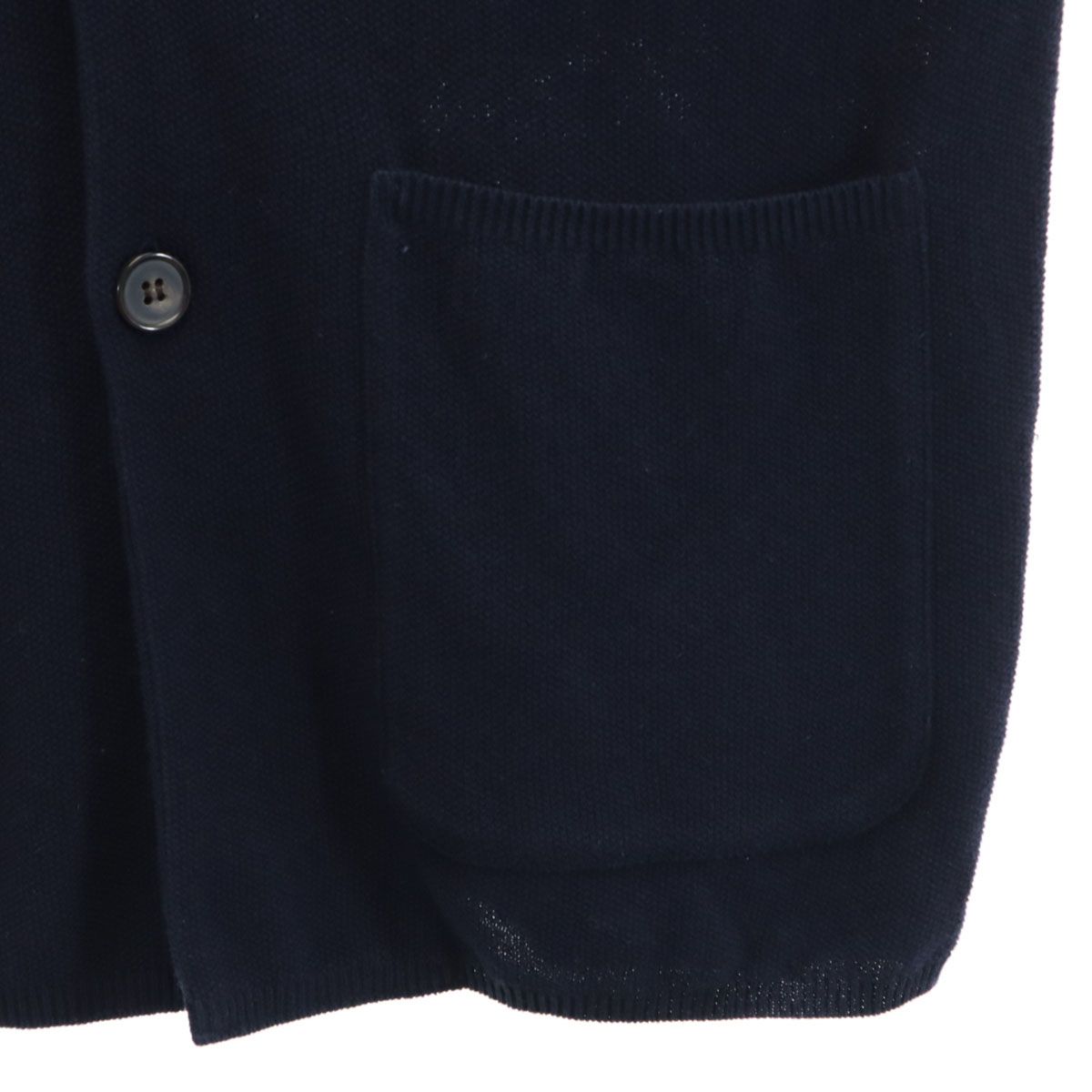 BATONER バトナー　ウールニット　カーディガン　2 ダークネイビー　メンズ 別注 NO COLLAR MESH CARDIGAN | BATONER(バトナー) / トップス