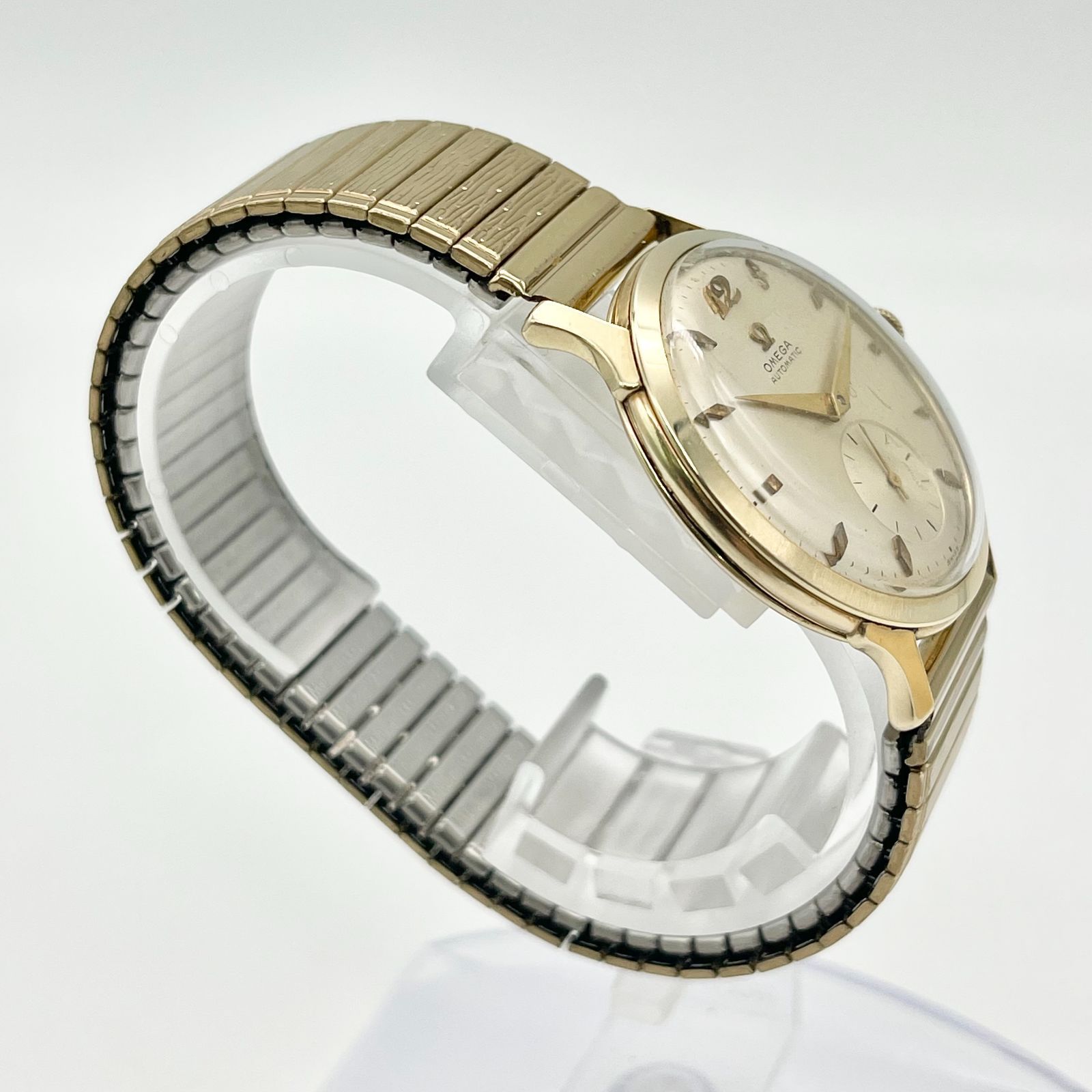 稼働品】OMEGA オメガ cal.344 14K gold filled 17石 スモールセコンド 