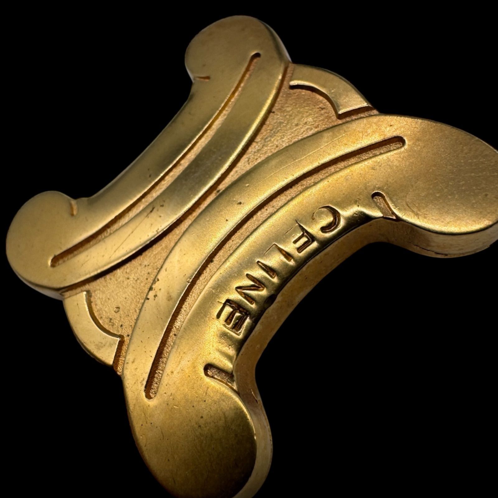 希少 セリーヌ 真鍮 トレイ ゴールド ヴィンテージ CELINE