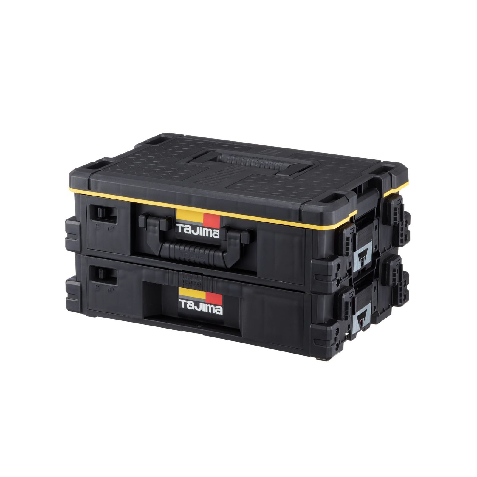 タジマ セフシステム セフ引出しボックス２段セット TB-HBOX 2 上段 セフパーツケーススSサイズ9 個|下段 フリートレイが収納された引出し型ボックス 外側にセフホルダー機能 最大積載量20 kg 上|下段の最大積載量10 重ねて置く