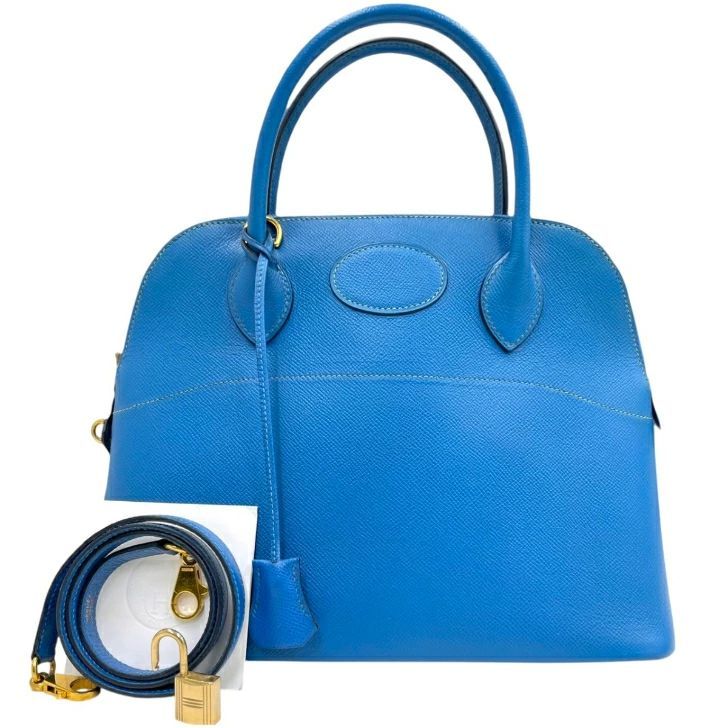HERMES エルメス ボリード31 ヴォーエプソン ブルー系 HERMES エルメス ボリード31 ヴォーエプソン ブルー系 - メルカリ