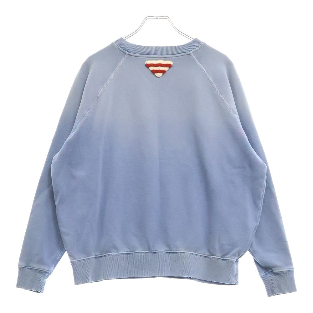 PRADA (プラダ) 25SS VINTAGE EFFECT BLUE SWEATSHIRT カレッジ