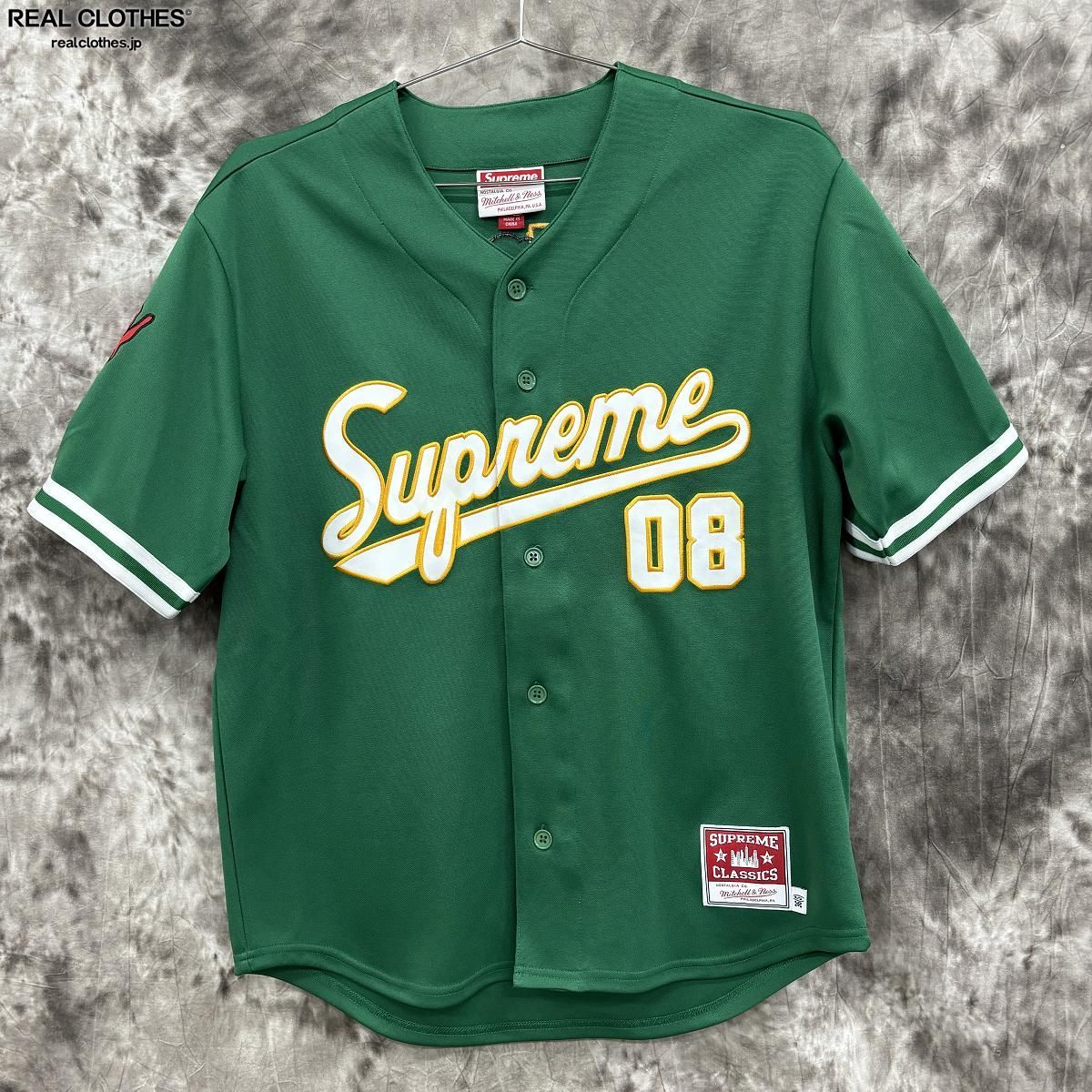 Supreme×Mitchell&Ness Baseball（ベースボールシャツ オンラ