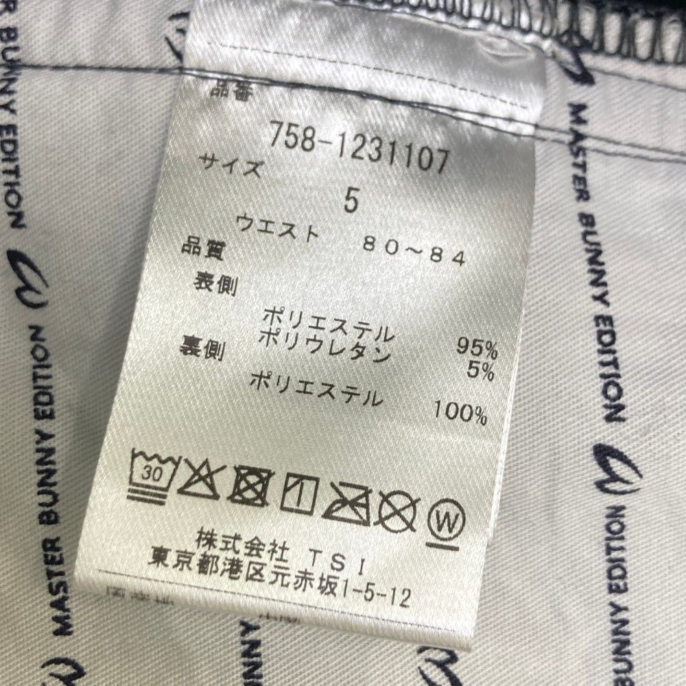 【マスターバニーエディション】人気グレンチェック柄 ストレッチゴルフパンツM MASTER BUNNY EDITION マスターバニーエディション 159-8231702