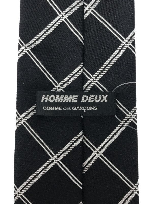 コムデギャルソンオムドゥ　ネクタイ　ブラック　黒 コムデギャルソン オムドゥCOMME des GARCONS HOMME DEUX シルク