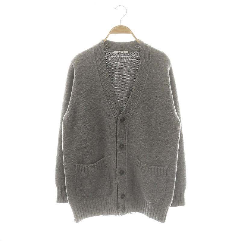 スローン SLOANE 5G super geelong lambswool Vneck cardigan