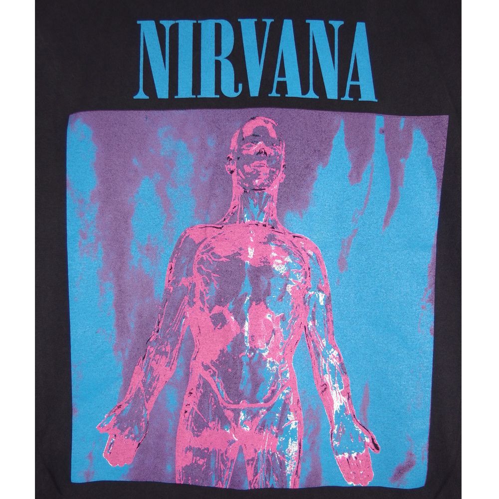 60 NIRVANA ニルヴァーナ Tシャツ SILVER USA製 ブラック L 60 NIRVANA ニルヴァーナ Tシャツ SILVER USA製 ブラック L