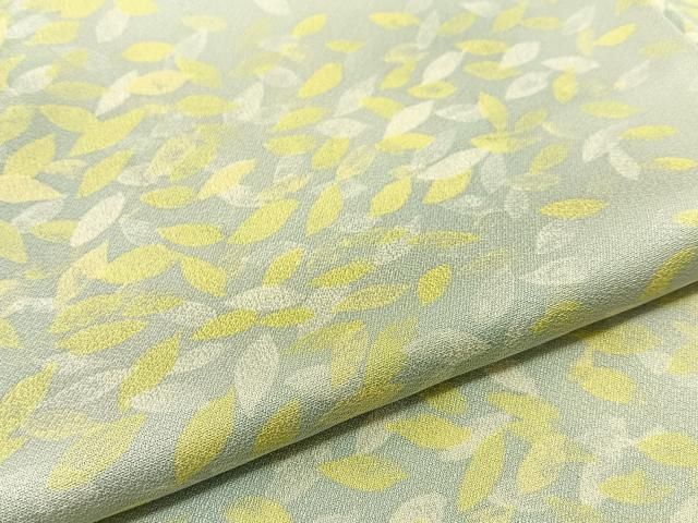 平和屋野田店■上質な小紋　間道　暈し染め　逸品　未使用　BAAJ4418gt 平和屋野田店□上質な小紋 舞葉間道 暈し染め 正絹