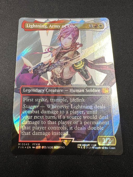 MTG FF Lightning Army of One シーンドライブ ライトニング英語版 サージFOIL