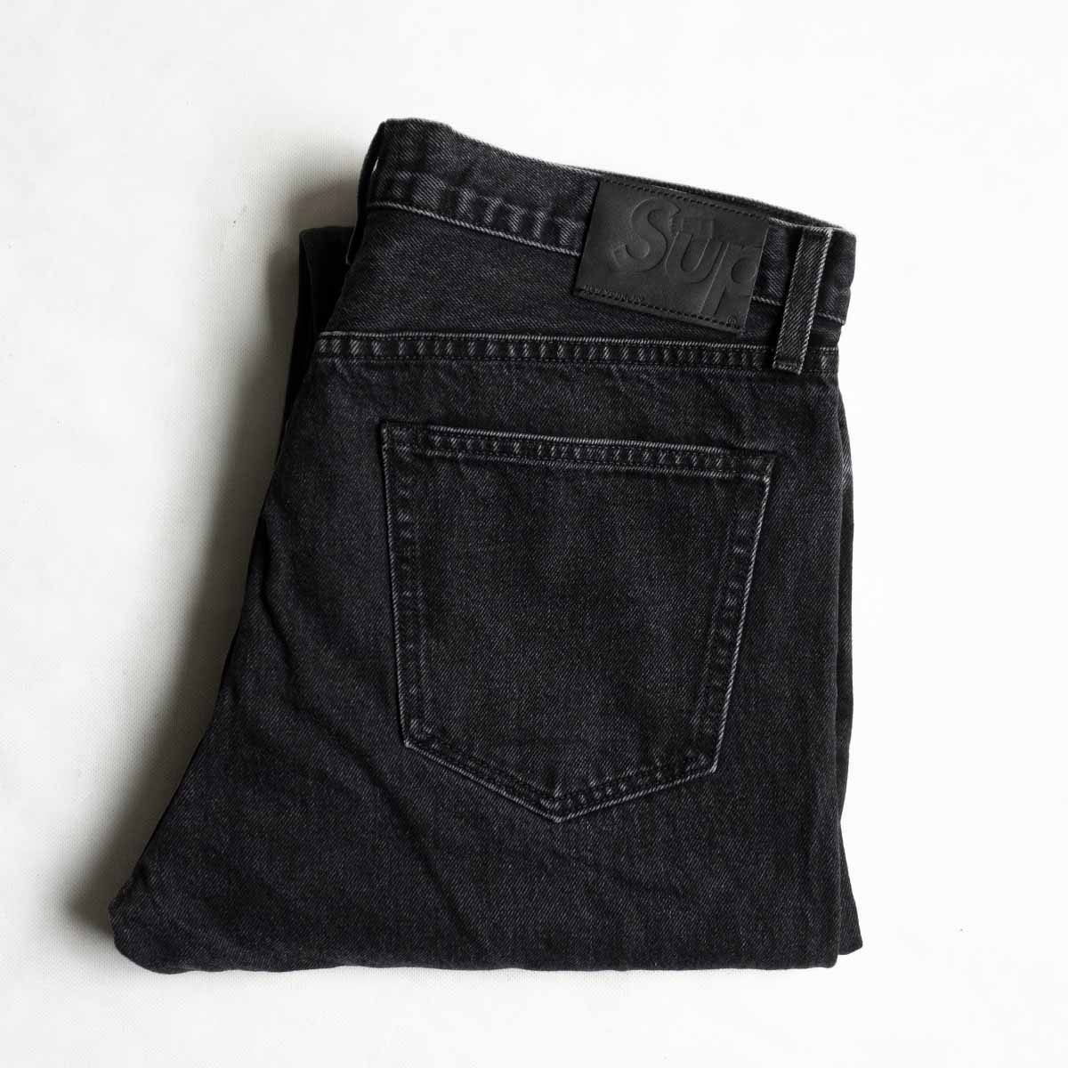 supreme シュプリーム　ブラック　デニム　34 Supreme - Supreme Script Baggy Denim Short 黒 34インチの通販 by