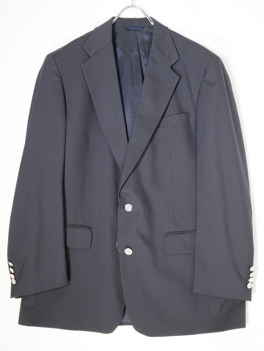 BURBERRY LONDONバーバリーロンドン 大きいサイズ ホースマークメタルボタン ギャバウールブレザージャケット【42R】【MJKA70810】 BURBERRY LONDONバーバリーロンドン 大きいサイズ ホースマークメタル