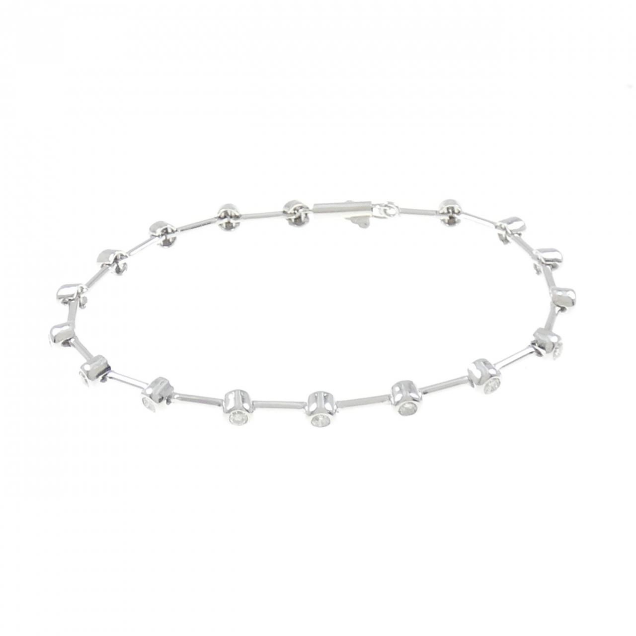 PT900/14KWG ダイヤモンド ブレスレット 1.00CT - メルカリ 