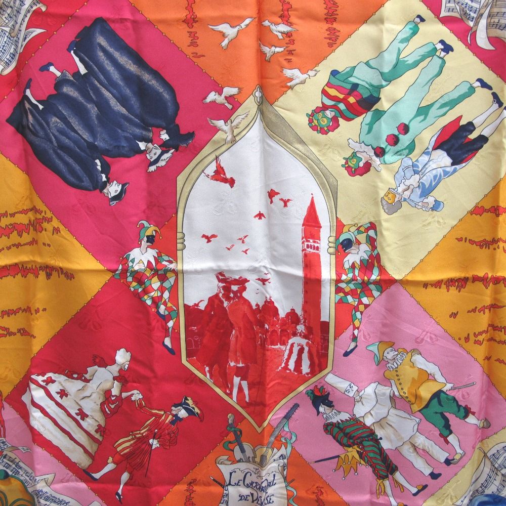 HERMES エルメス カレ90 LE CARNAVAL DE VENISE ベニスの