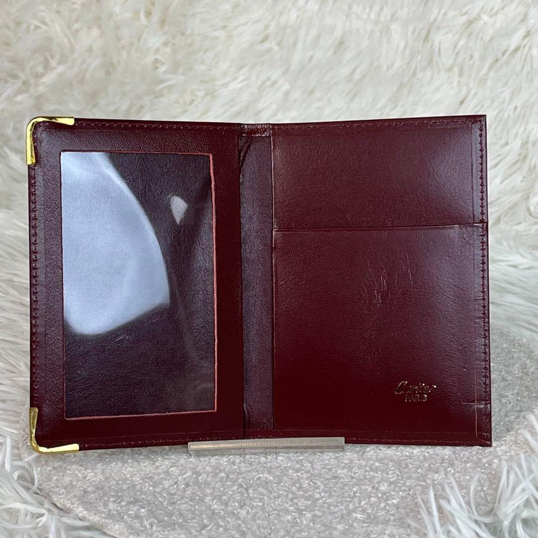 美品 Cartier マストライン カードケース ボルドー 箱付き - メルカリ