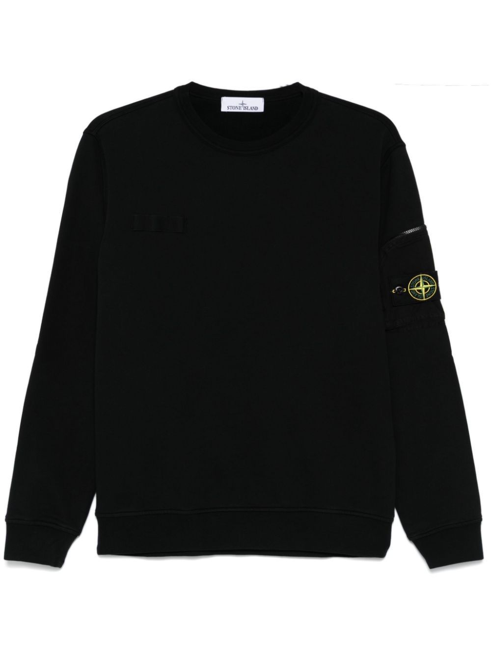 STONE ISLAND コットンクルーネックスウェットシャツ 送料無料