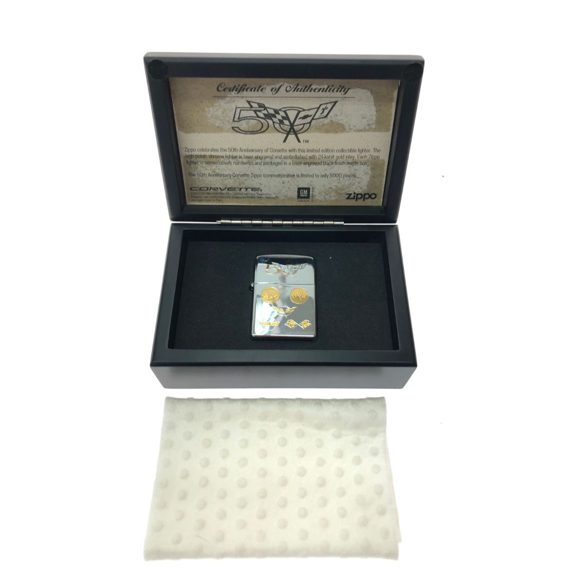 ZIPPO ジッポー オイルライター CORVETTE コルベット 50周年記念 2003年製 ケース入