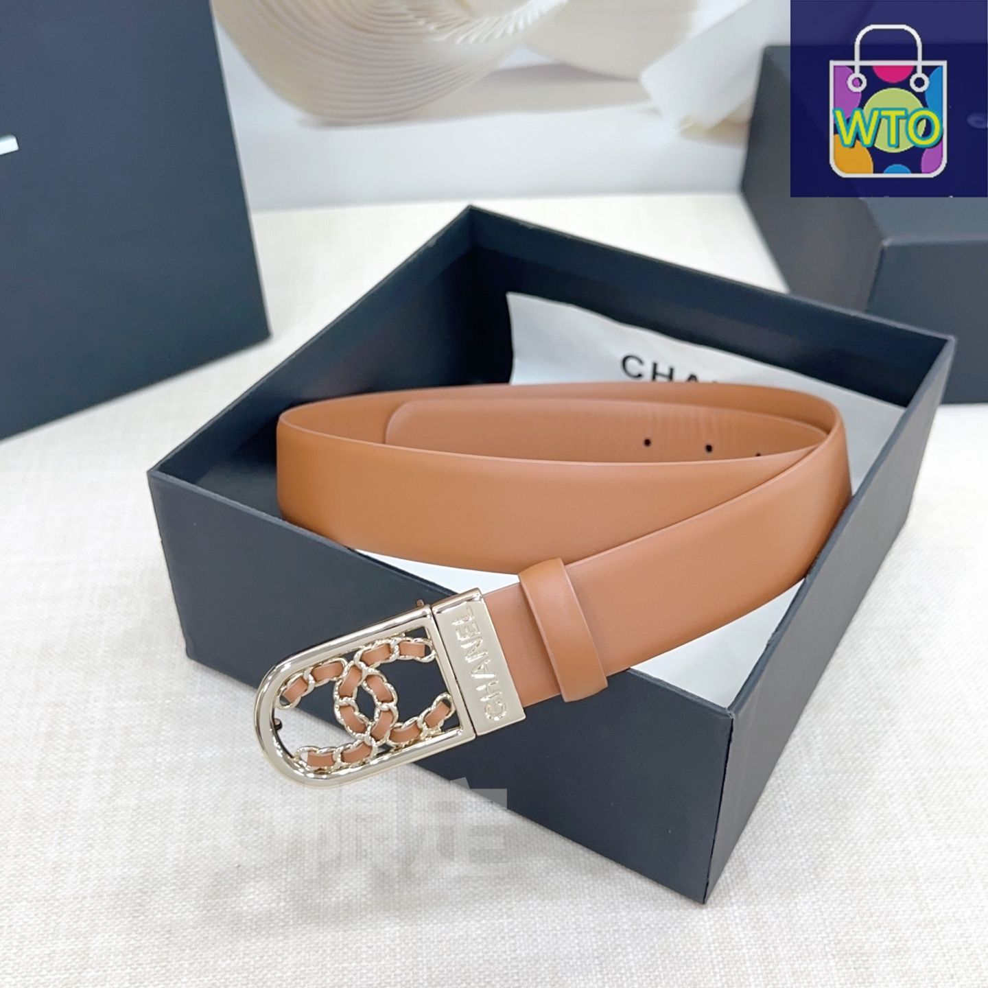 美品　CHANEL レザーベルト CHANEL - シャネル 時計用 レザー ベルト ブラック 16mm