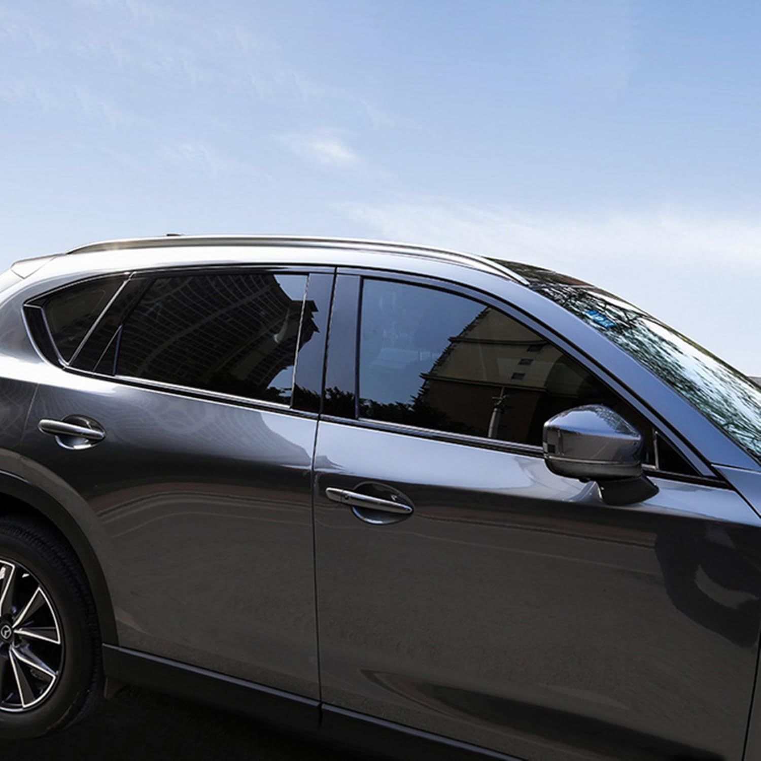 マツダ【CX-5】KF系／17〜24年式適合品／ ウィンドウモール／ブラック マツダ CX-5 KF系 (2017-2024) 対応 ウィンドウモールカバー