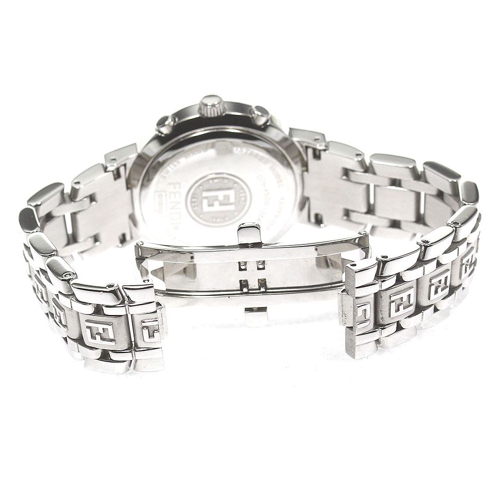 フェンディ FENDI 4500L クロノグラフ デイト クォーツ レディース美品