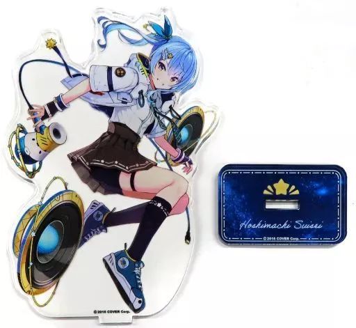 雑貨　星街すいせい(加川壱互イラスト) アクリルスタンド 「バーチャルYouTuber ホロライブ×カプとれ」 中古】アクリルスタンド・アクリルパネル 星街すいせい(加川壱互