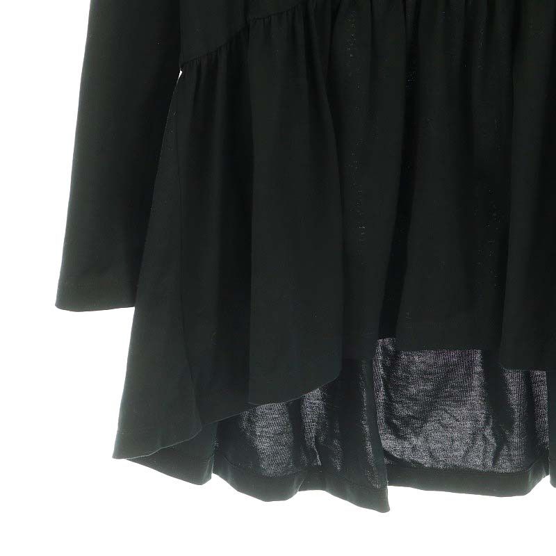 2023モデル 美品 ルフィル ペプラムボーダートップス チュニック 黒