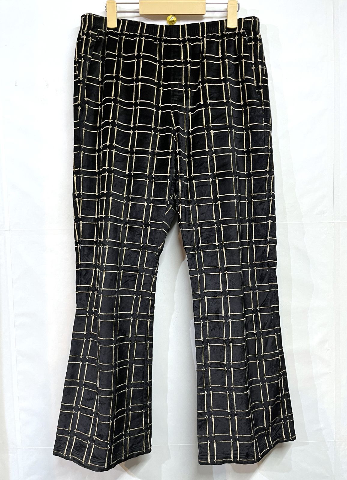 Needles ブーツカット トラックパンツ ブーツカット ネイビー ピンク