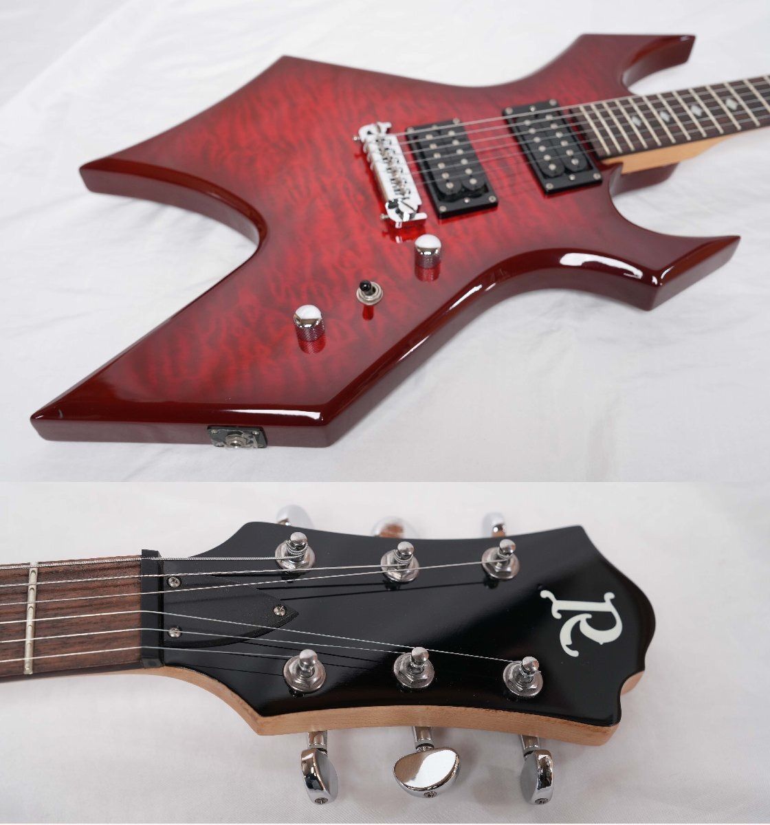 BC Rich ワーロック エレキギター 赤 B.C. Rich Warlock Metallic Red Electric Guitar Shipping From
