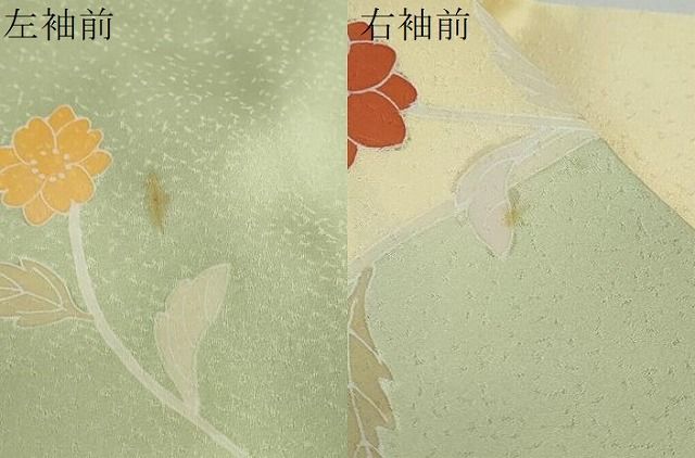 平和屋着物○訪問着 駒刺繍 草花文 金彩 正絹 逸品 DAAW5930ud - メルカリ