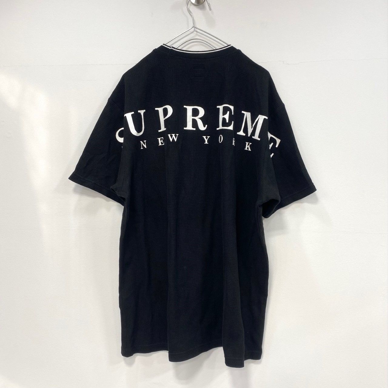 SUPREME 19SS バックロゴ ワッフル Tシャツ シュプリーム - メルカリ