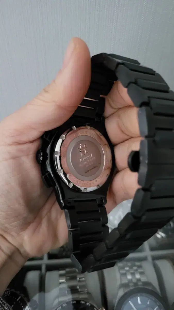  AKURTZ アカーツ ブラック クロノグラフ 時計 エーカー 腕時計(クォーツ) 腕時計(アナログ)