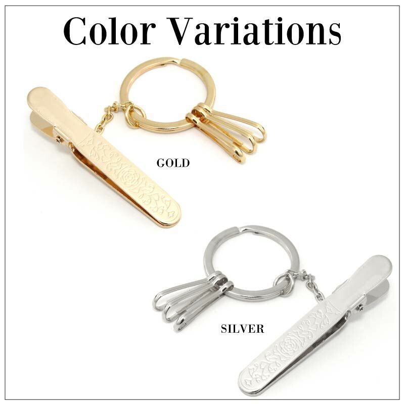 キークリップ シンプル バッグチャーム チャーム ゴールド ストラップ