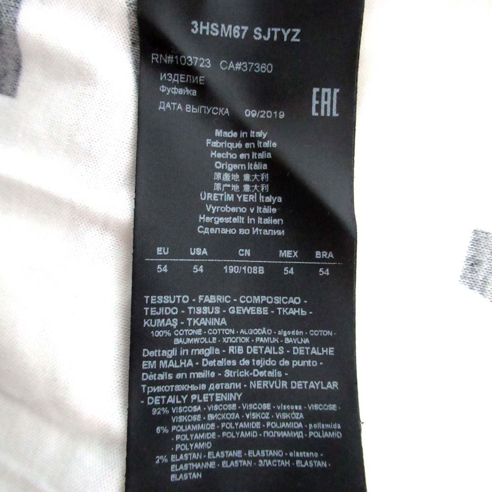 美品 GIORGIO ARMANI ジョルジオアルマーニ レターロゴプリント 半袖 T  