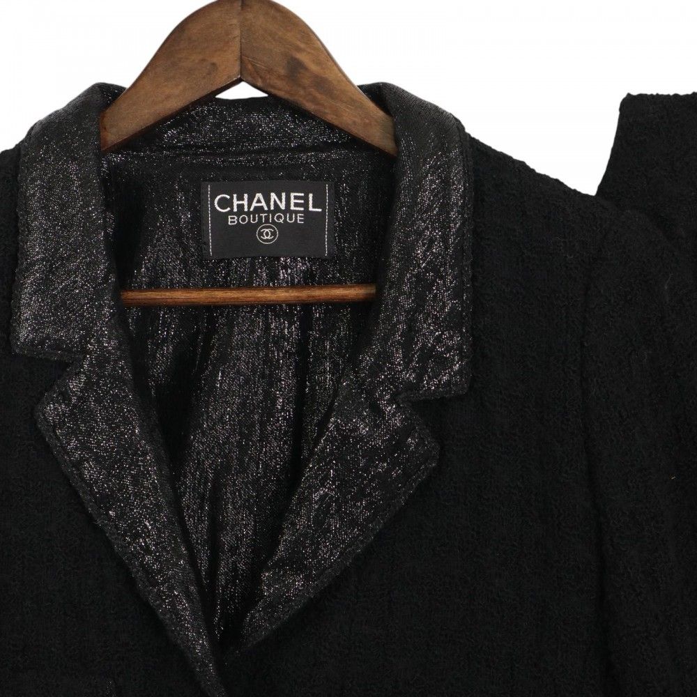 【美品】CHANEL シャネル スカート ココマーク 金ボタン ブラック 黒 シャネル(CHANEL)シャネル ココマークボタン スカート 衣料品