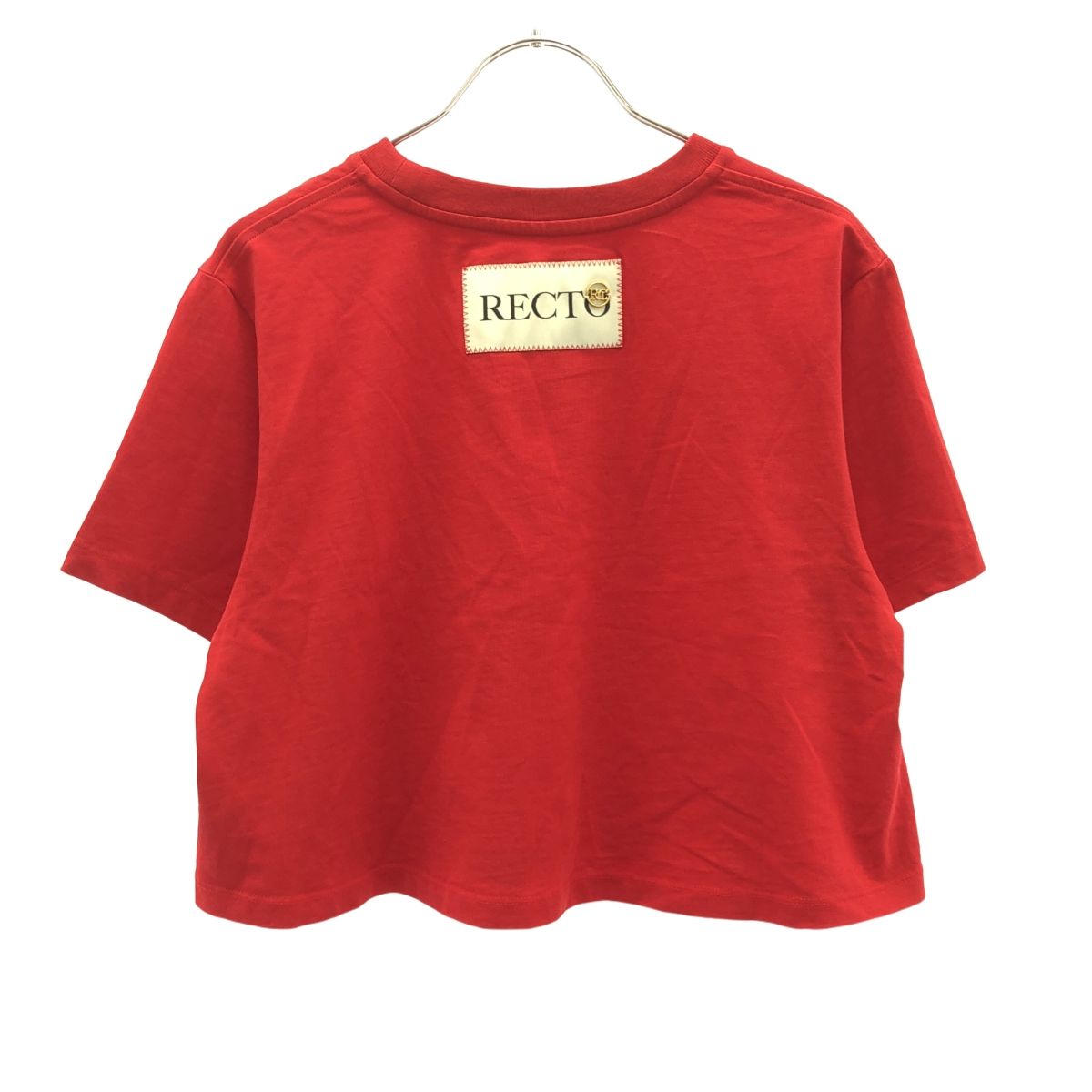 RECTO レクト クロップドTシャツ RCWK23SJTP028 レッド M - メルカリ
