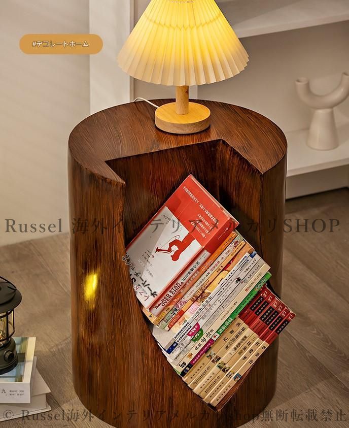 スツール 本棚 北欧 インテリア 切り株型 デザイン おしゃれ かわいい