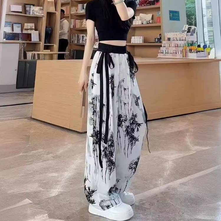 売り切りお値下げ。新品未使用タグ付き イネド 花柄ガウチョ