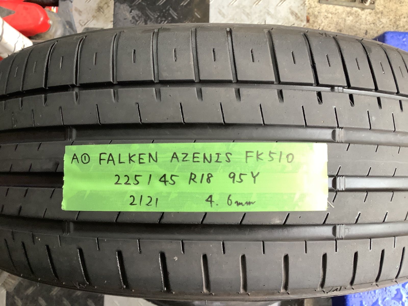 ファルケン アゼニスFK510 225/45R18 21年製 4本セット