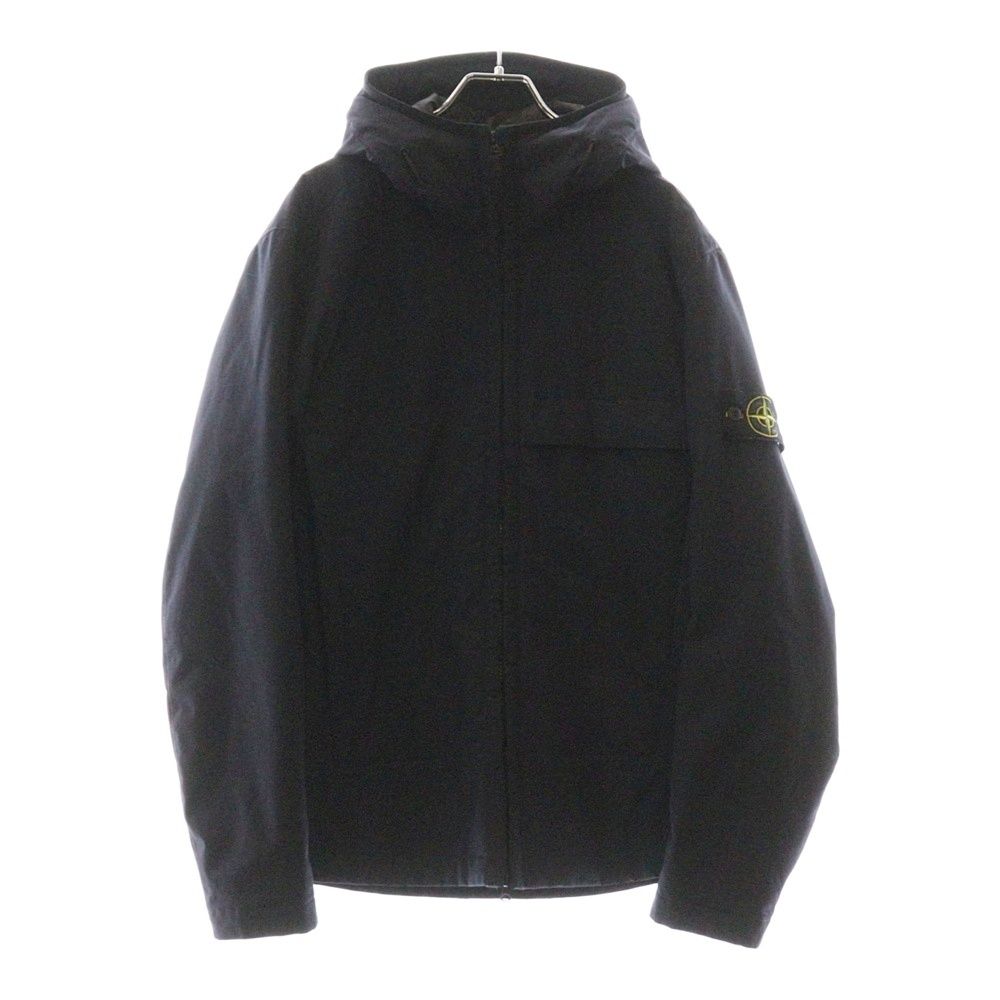 STONE ISLAND ストーンアイランド ロゴワッペン付き ジップアップ ダウンジャケット ネイビー 771540527