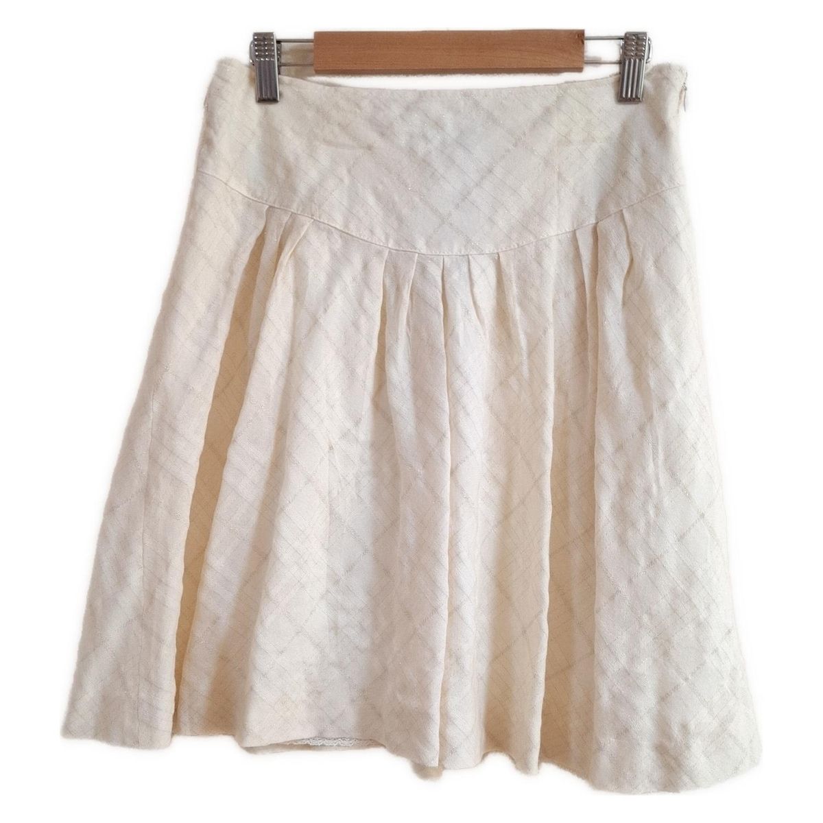 Burberry Blue Label バーバリーブルーレーベル スカート サイズ38 M レディース - アイボリー ひざ丈